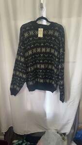 Vintage Honors Snowflake Band Knit Sweater
